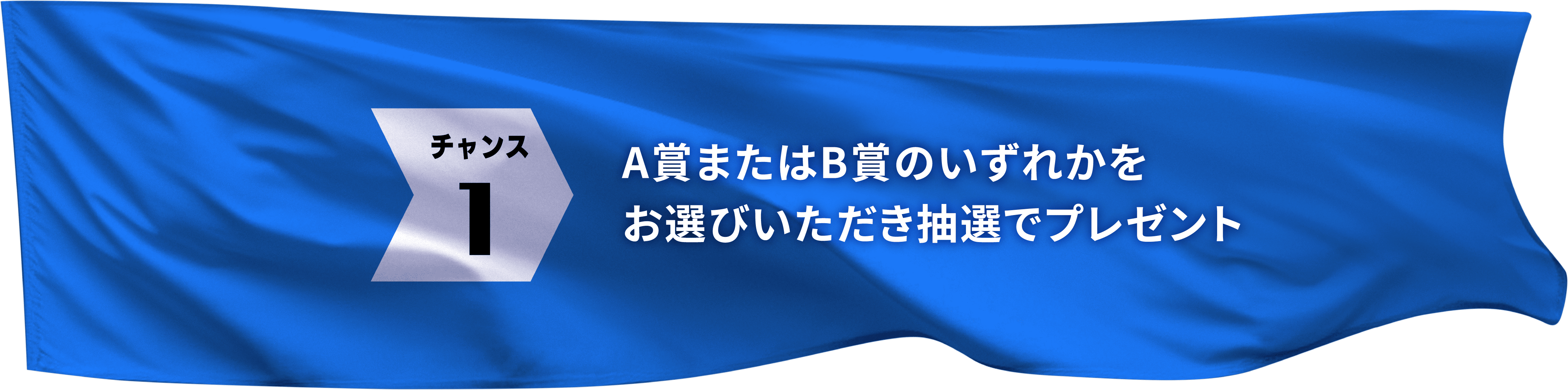 chance1 A賞またはB賞のいずれかをお選びいただき抽選でプレゼント