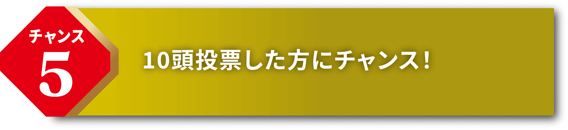 chance3　チャンス1・2にハズレた方の中から抽選でプレゼント